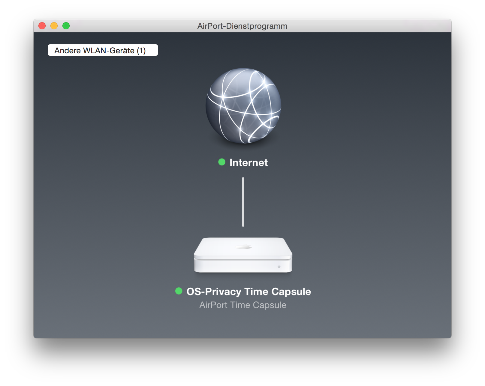 AirPort Time Capsule – Portweiterleitung