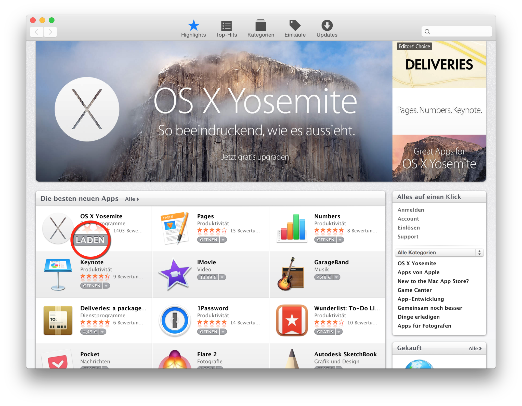 os x yosemite usb installer